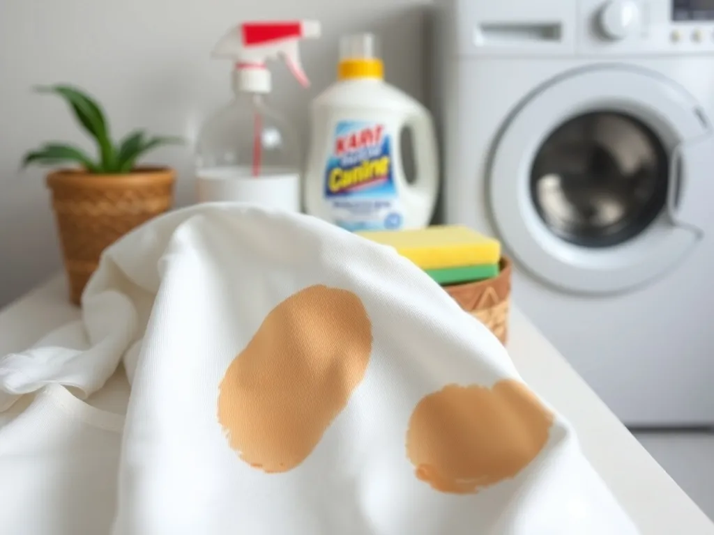 Czym zmyć podkład z ubrań?