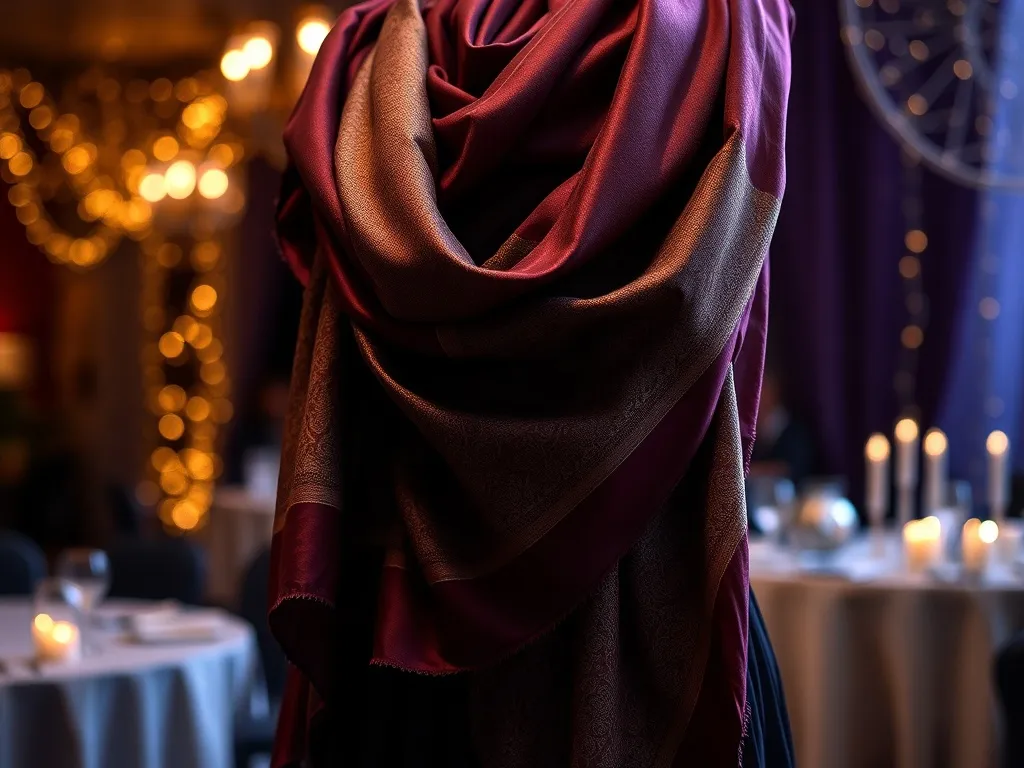 Jak wiązać szal do sukienki wieczorowej? 5 eleganckich sposobów